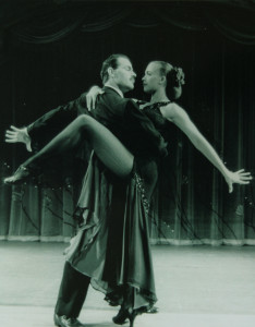 Dancing the tango with John Fredo. A feature that was created for me by Maurice Hines in the show HARLEM SUITE (1988).